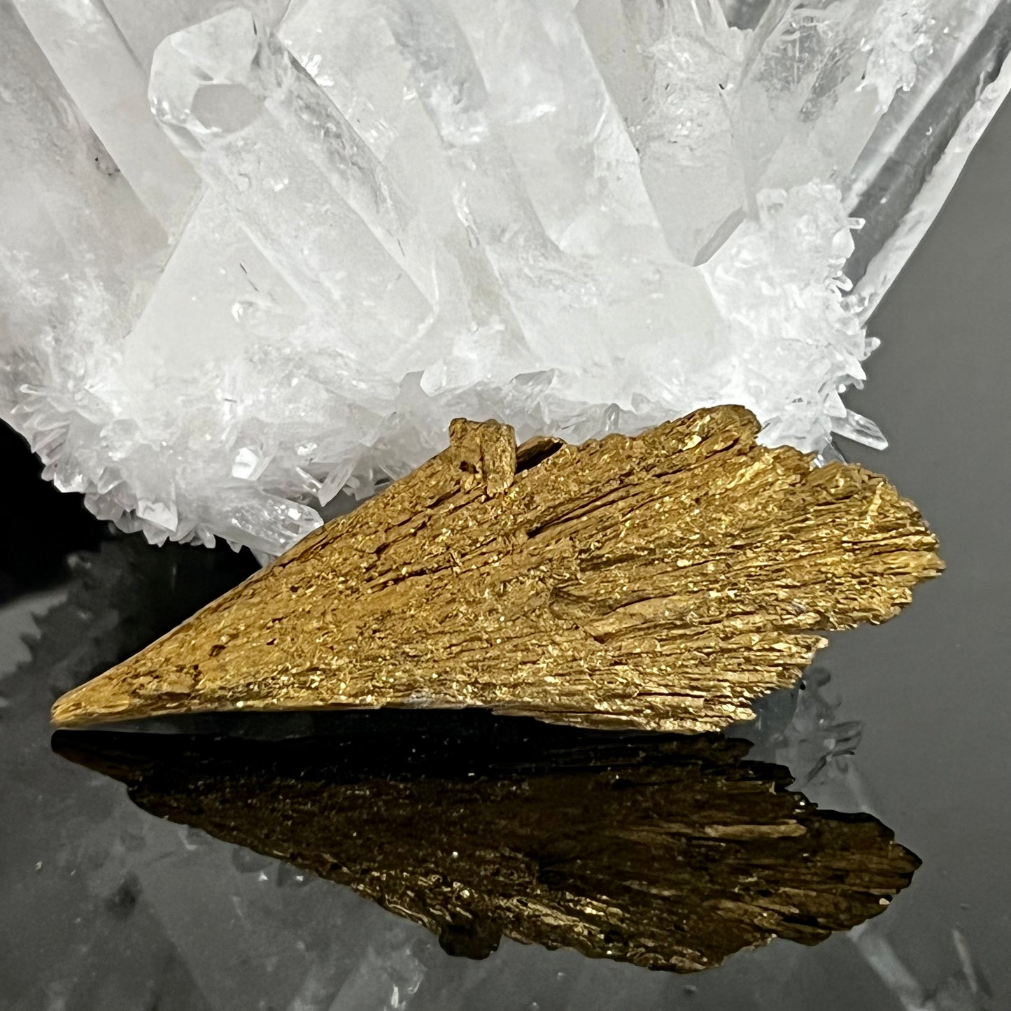 Golden Aura Black Kyanite