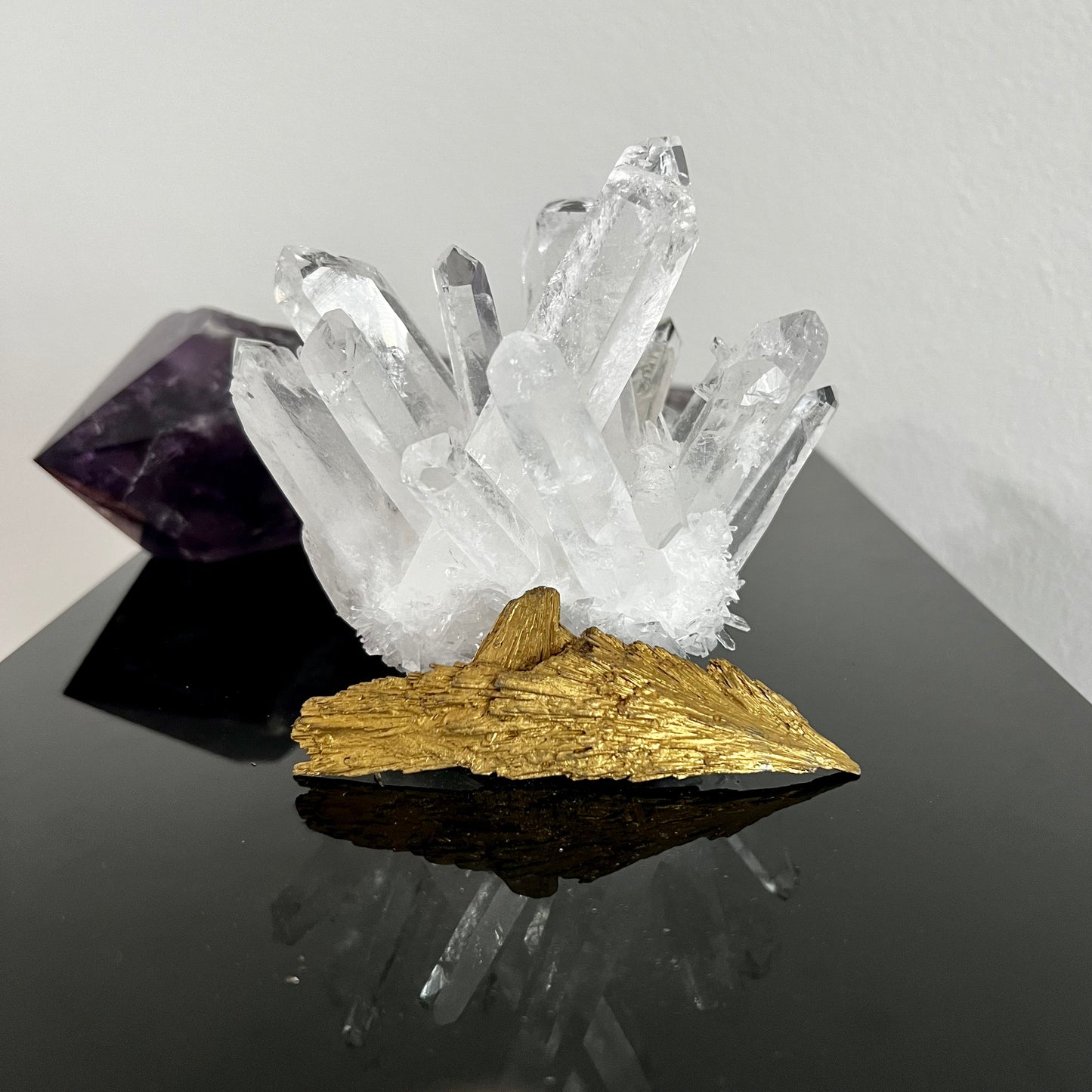 Golden Aura Black Kyanite
