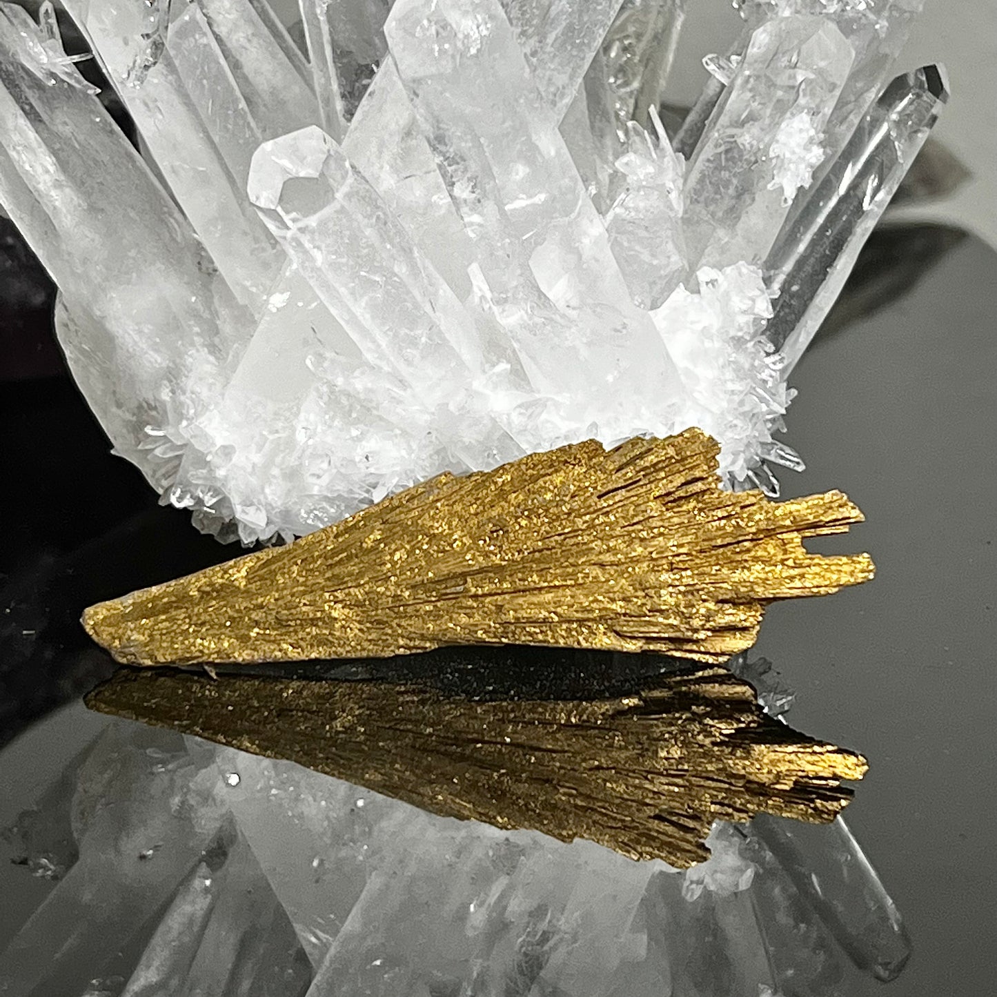 Golden Aura Black Kyanite