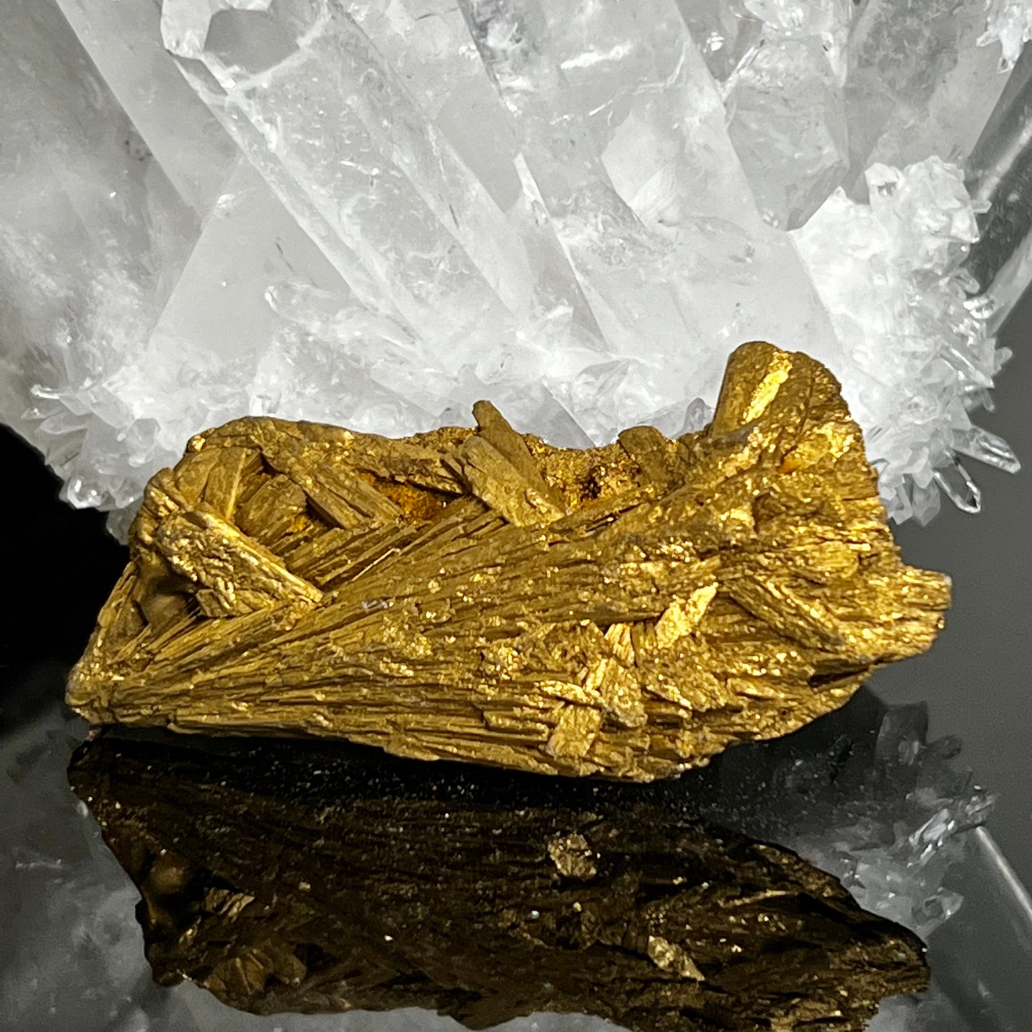 Golden Aura Black Kyanite
