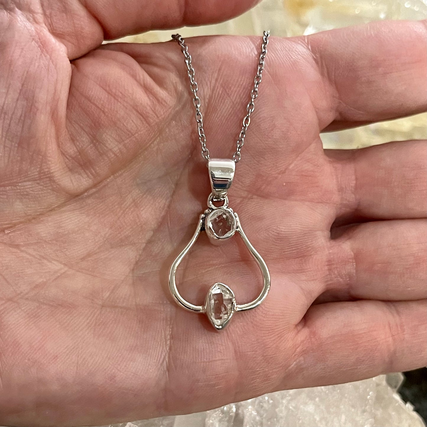 Herkimer Diamond Sterling Silver Necklace