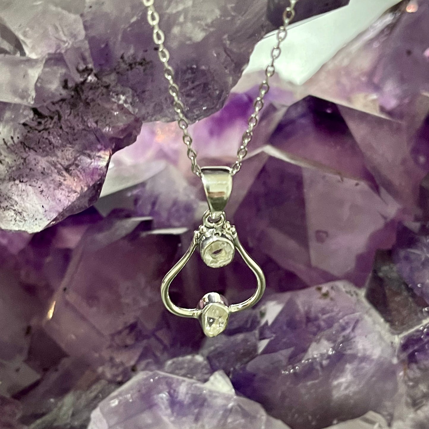 Herkimer Diamond Sterling Silver Necklace