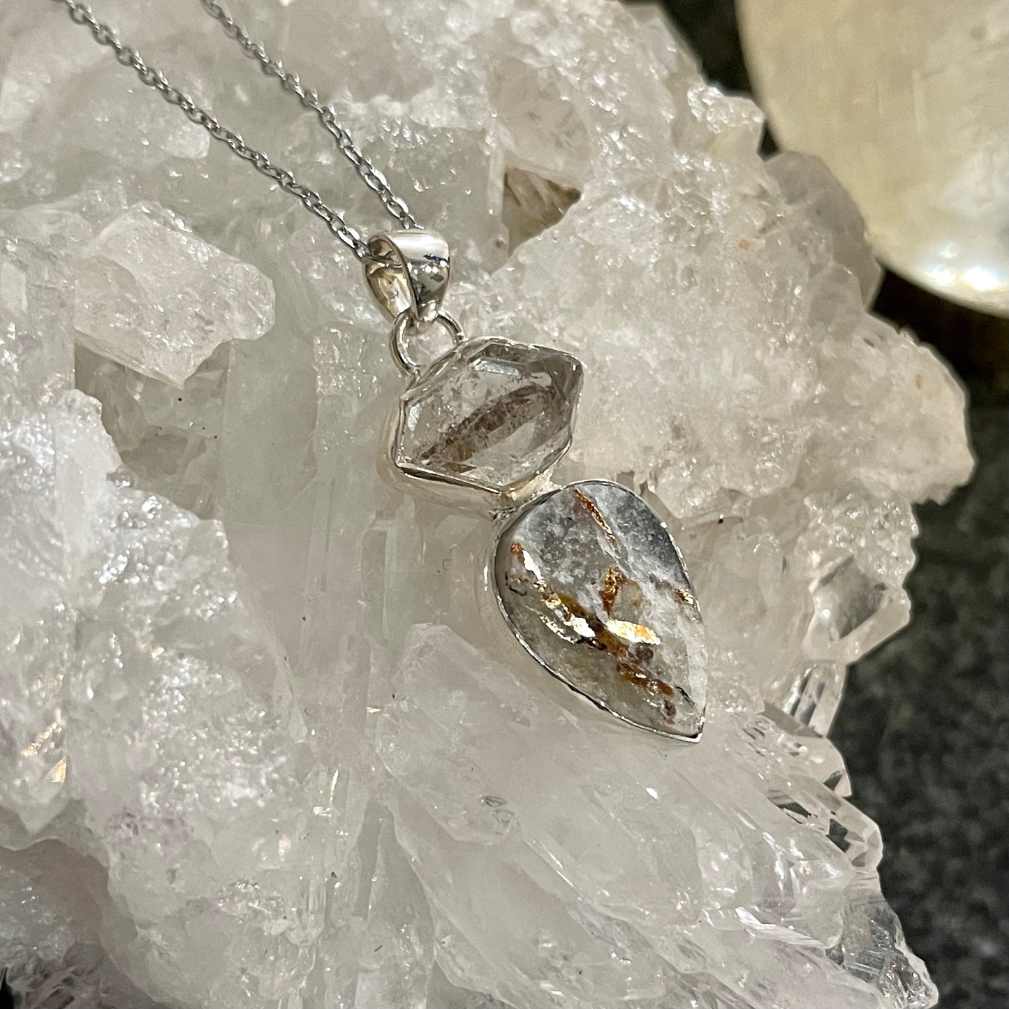 Herkimer Diamond & Astrophyllite