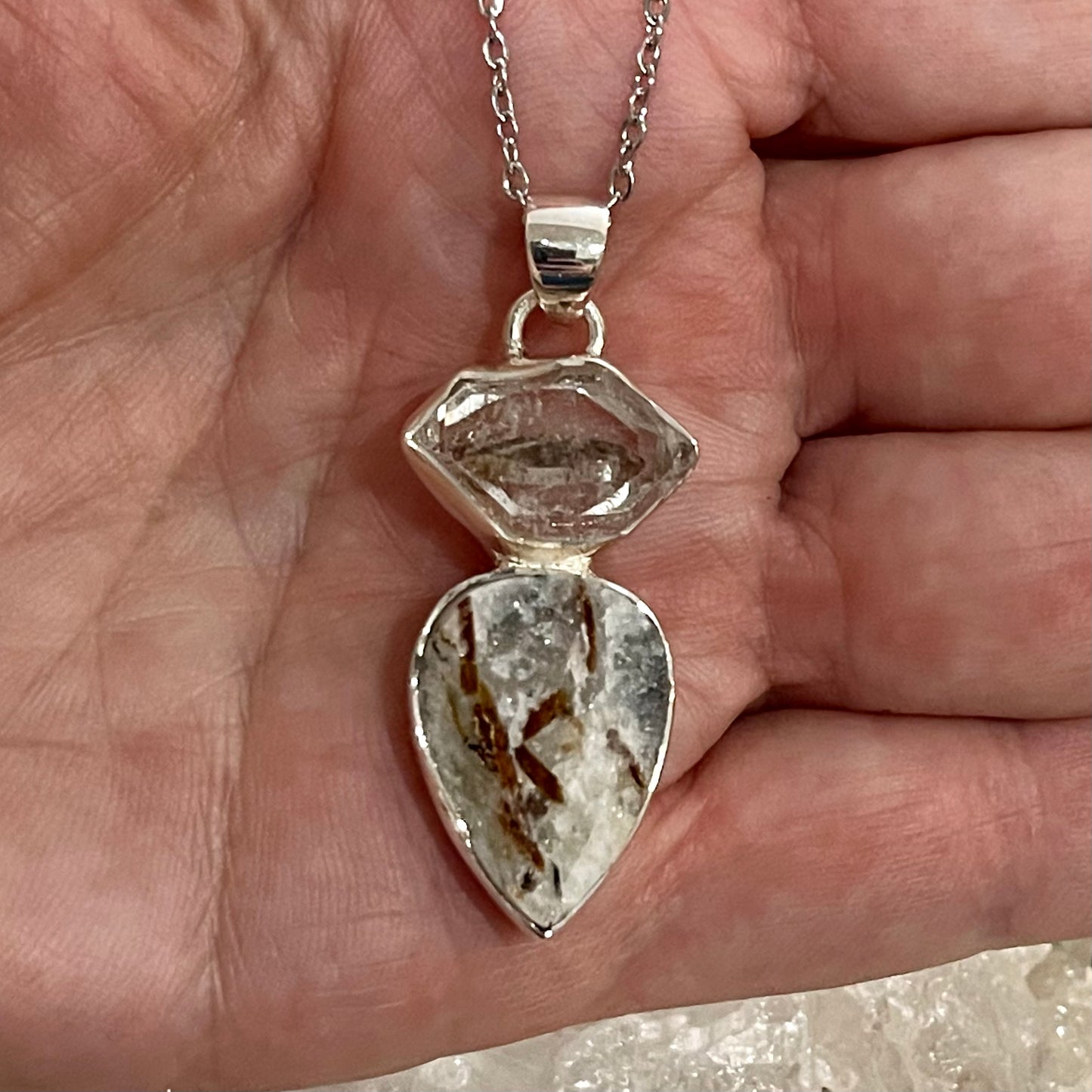 Herkimer Diamond & Astrophyllite