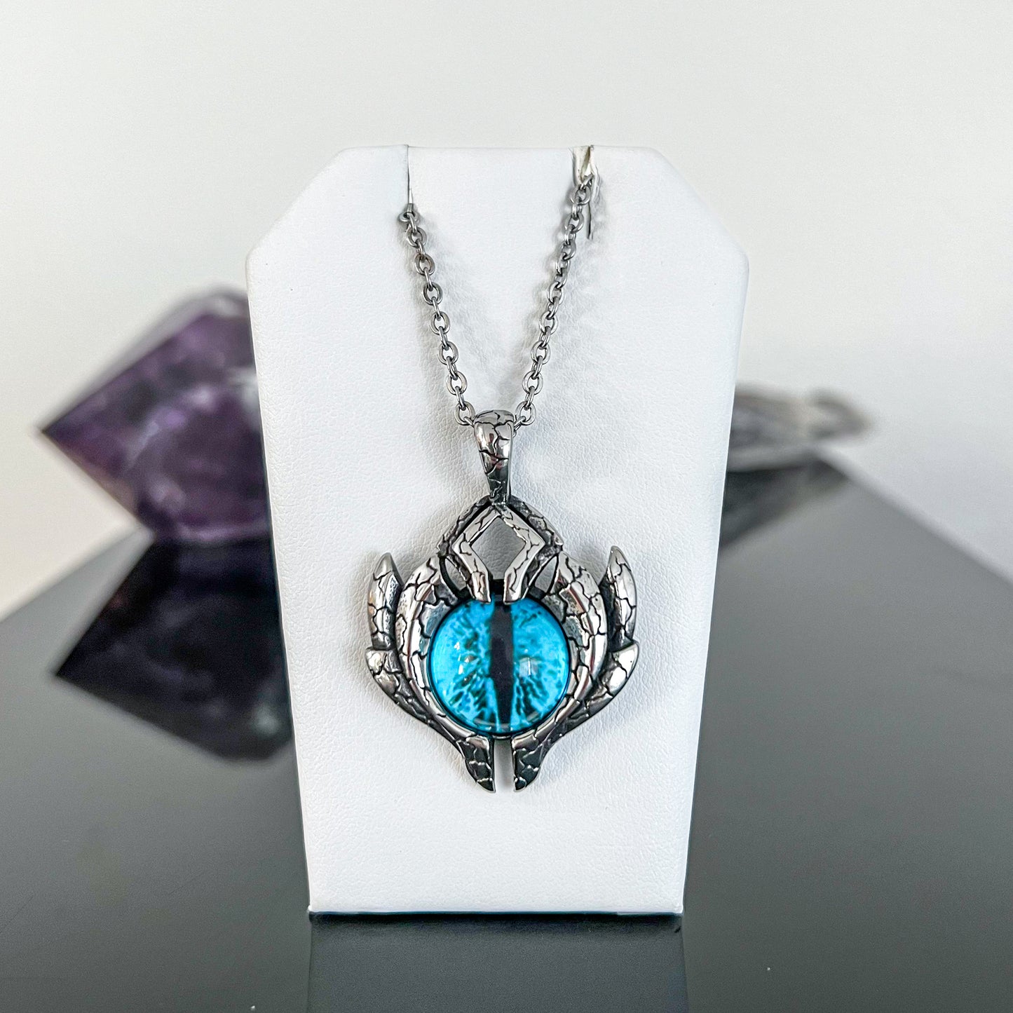 Blue Eye Stainless Steel Necklace