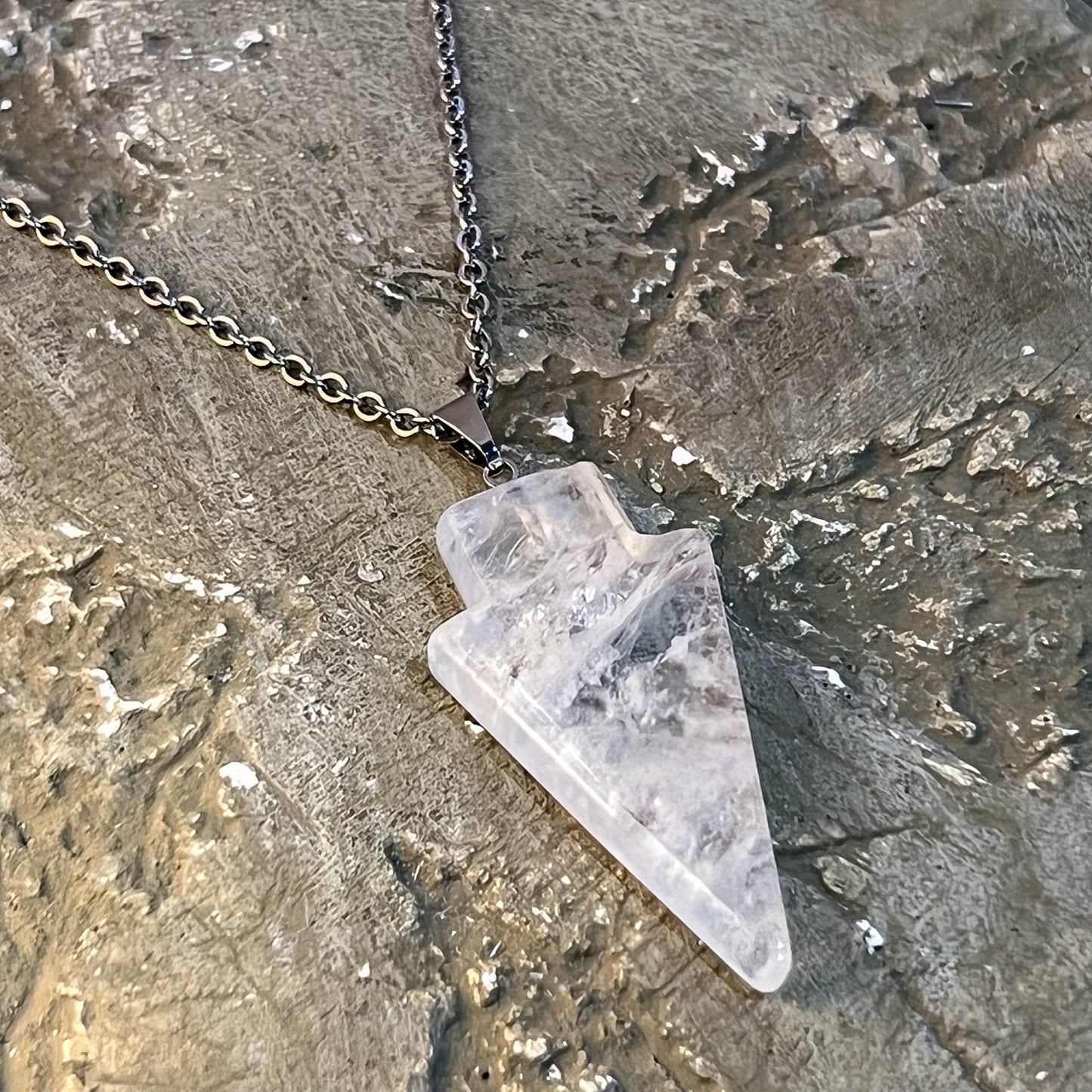 Quartz Arrow Necklace