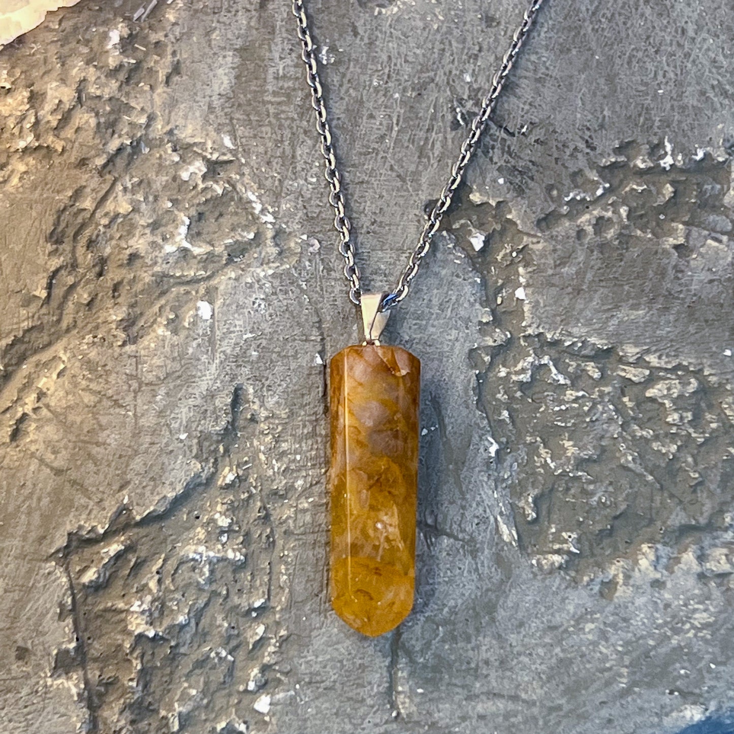 Golden Healer Point Necklace