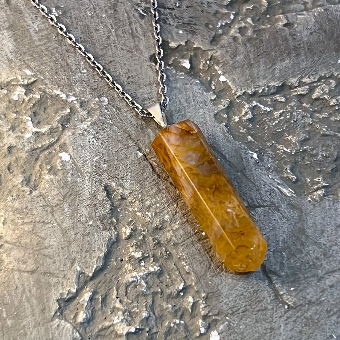 Golden Healer Point Necklace