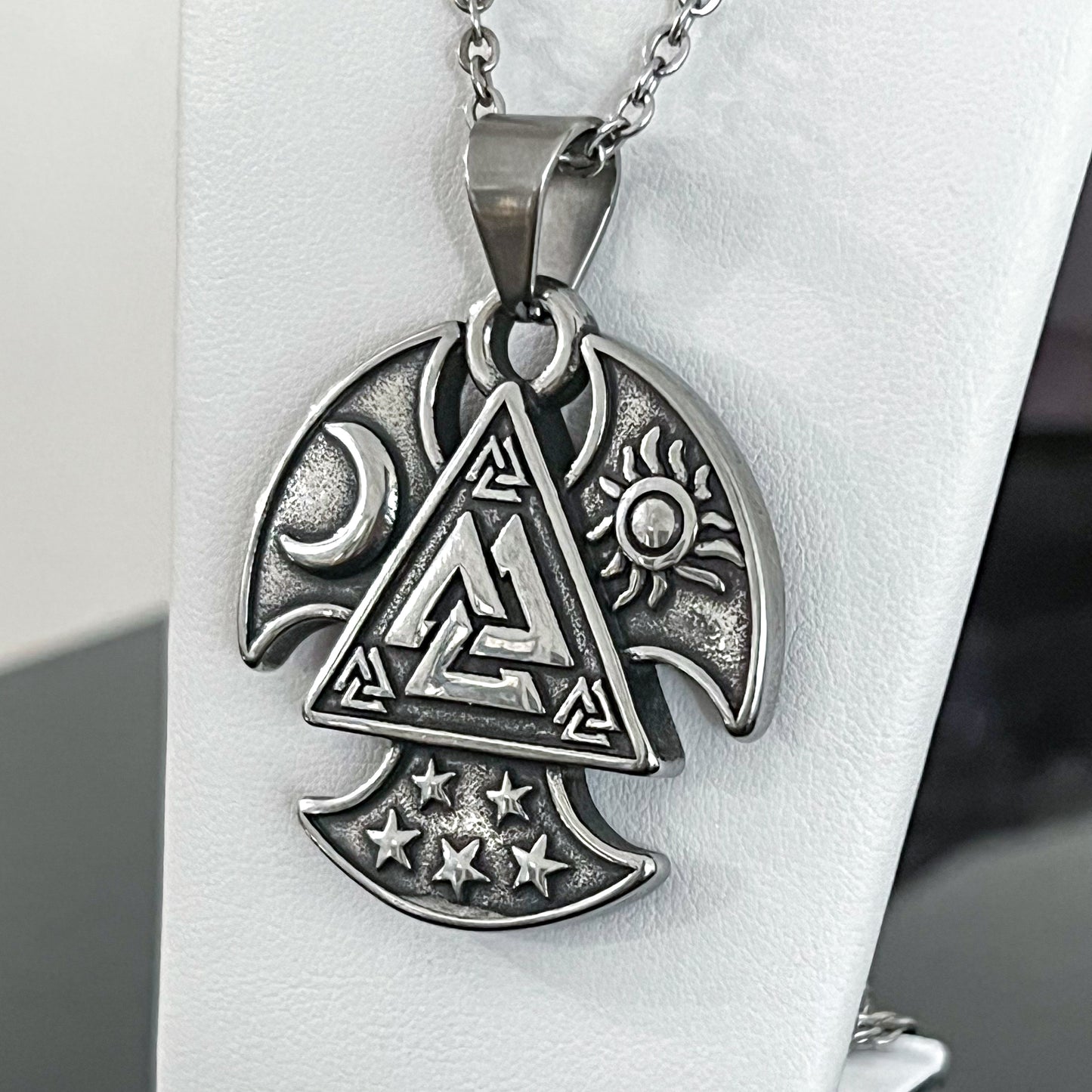 Valknut Stainless Steel Necklace