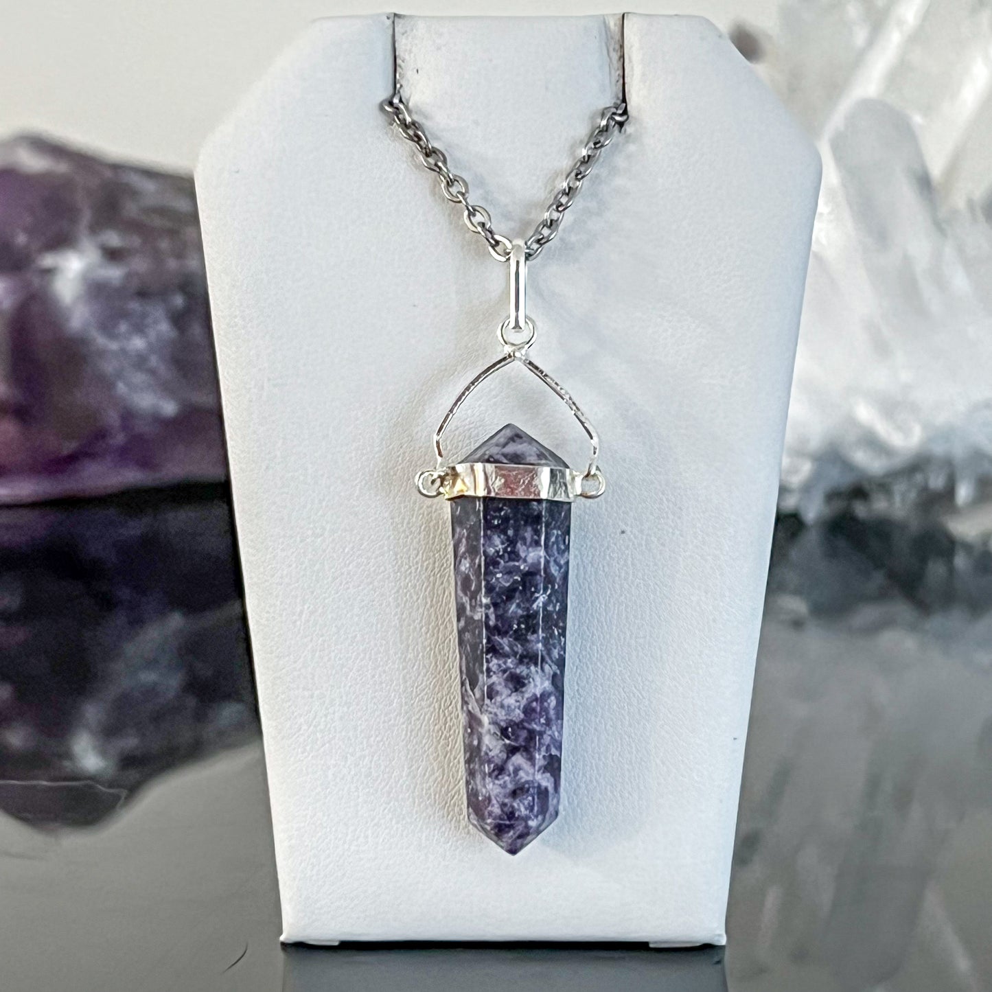 Lepidolite Swivel Necklace