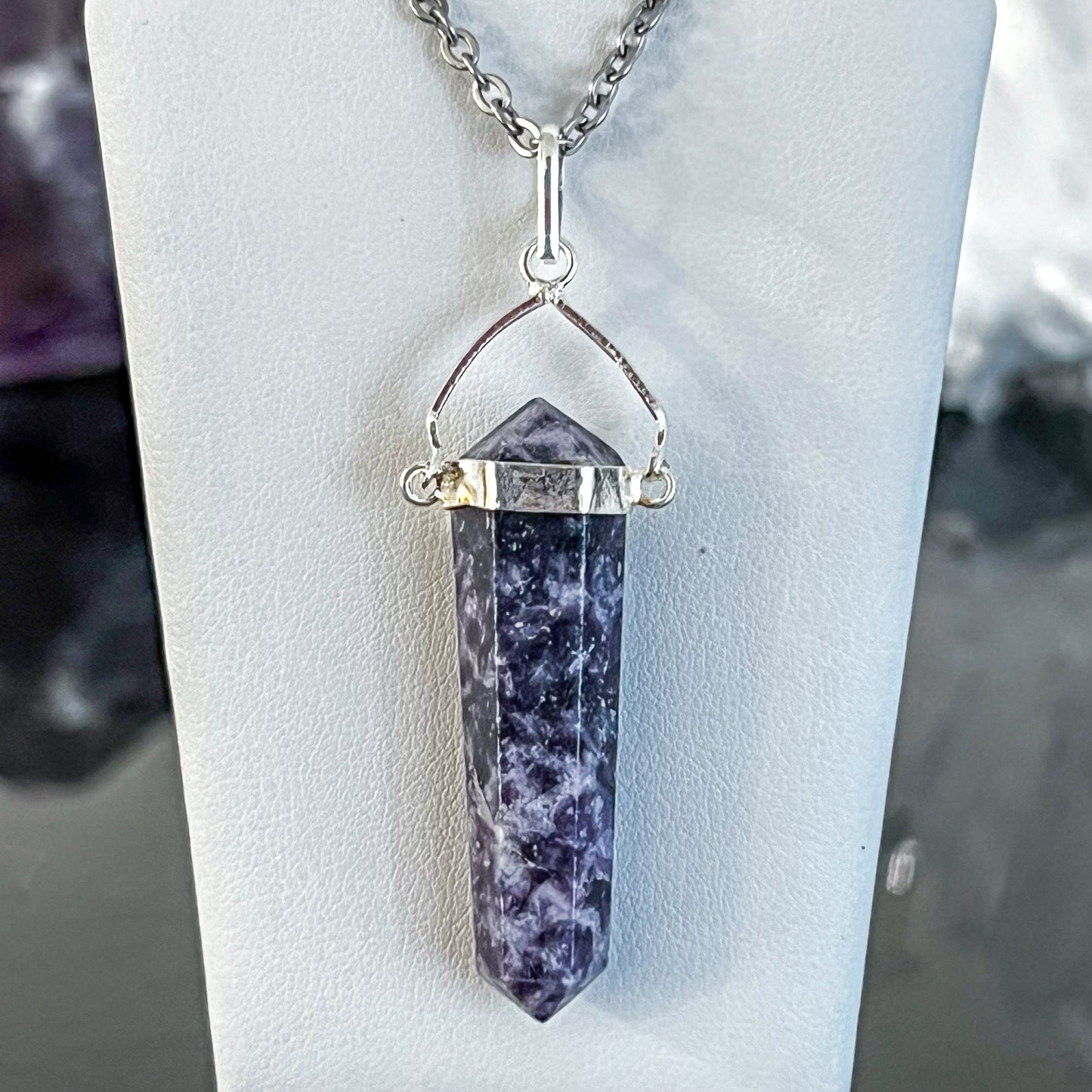 Lepidolite Swivel Necklace