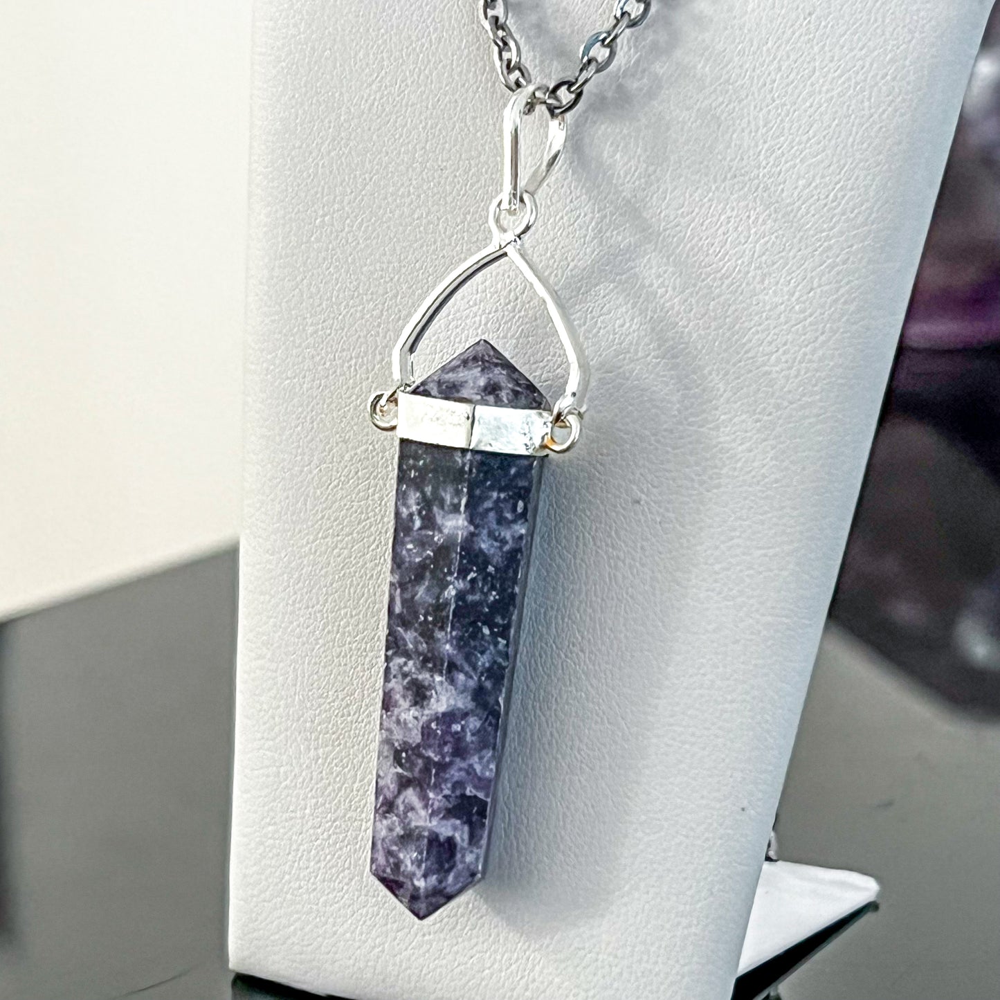 Lepidolite Swivel Necklace
