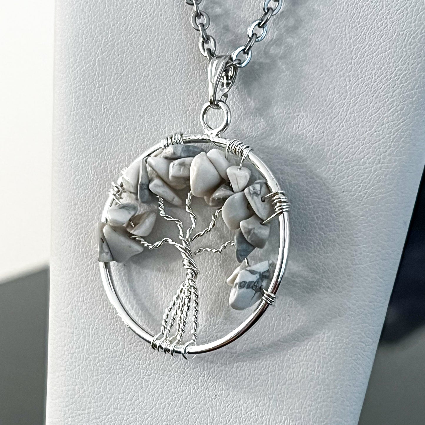 Howlite Tree of Life Necklace