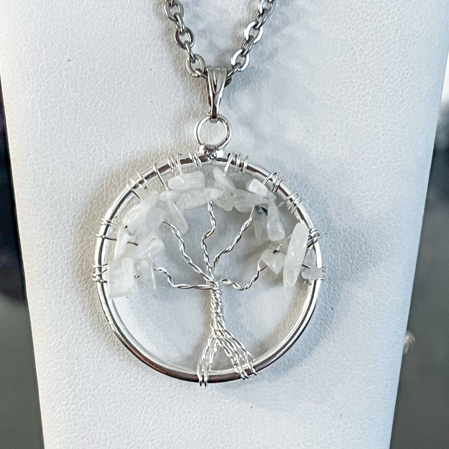 Moonstone Tree of Life Necklace