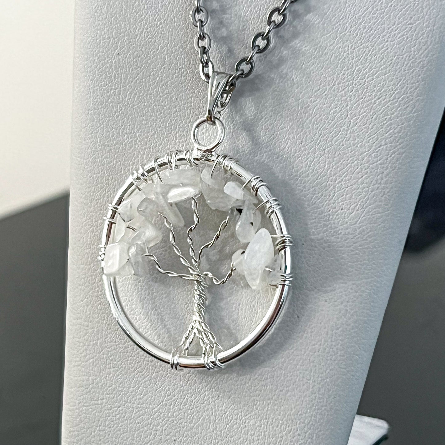 Moonstone Tree of Life Necklace