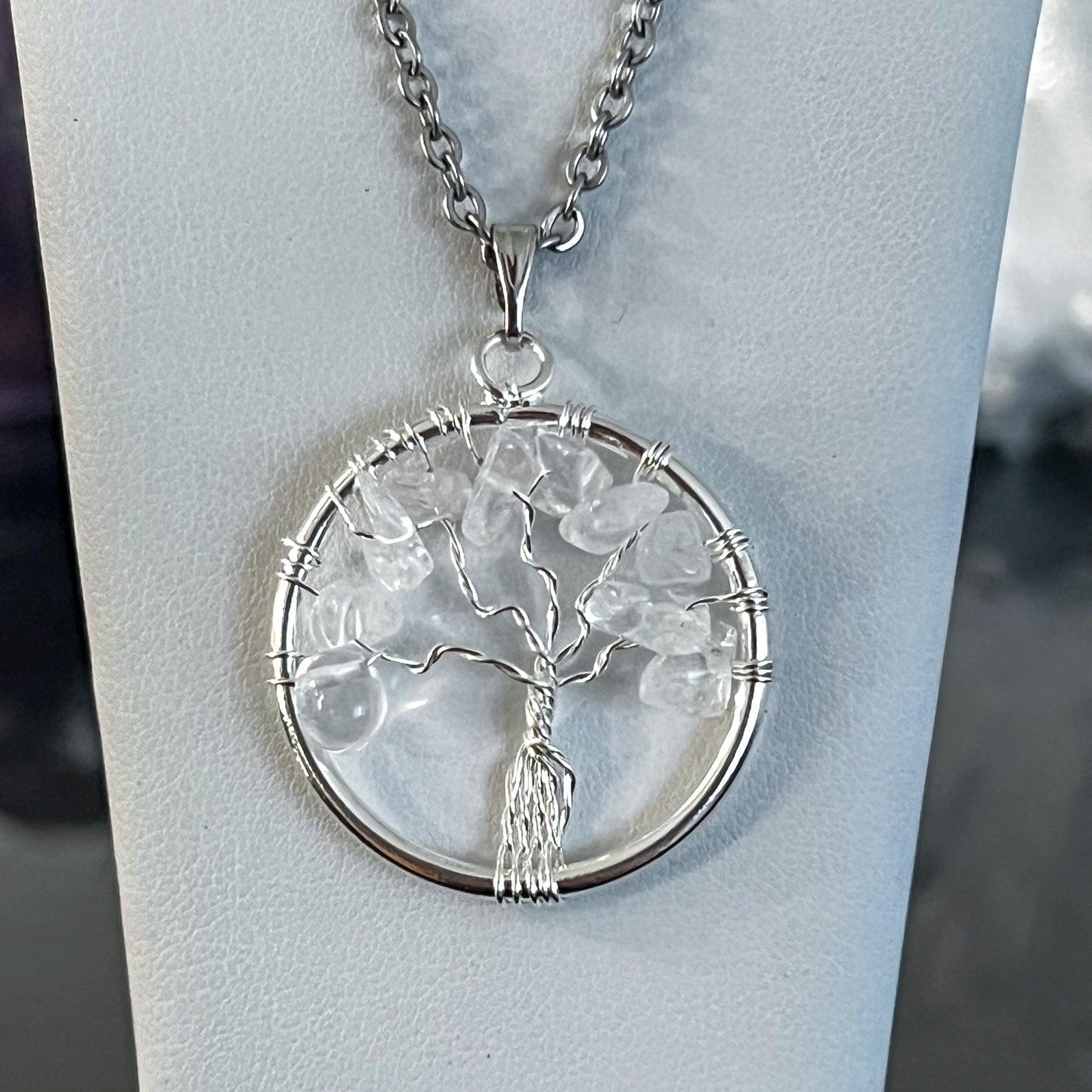 Quartz Tree of Life Necklace