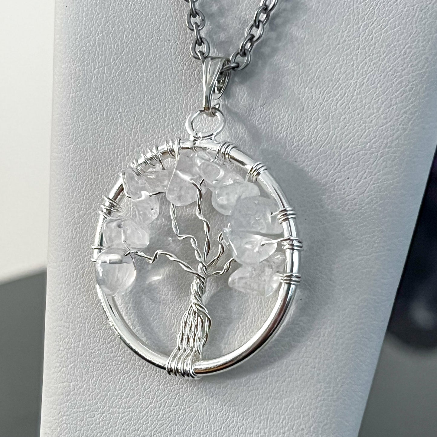 Quartz Tree of Life Necklace