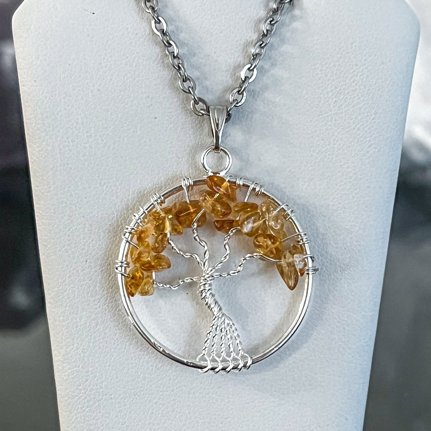 Citrine Tree of Life Necklace