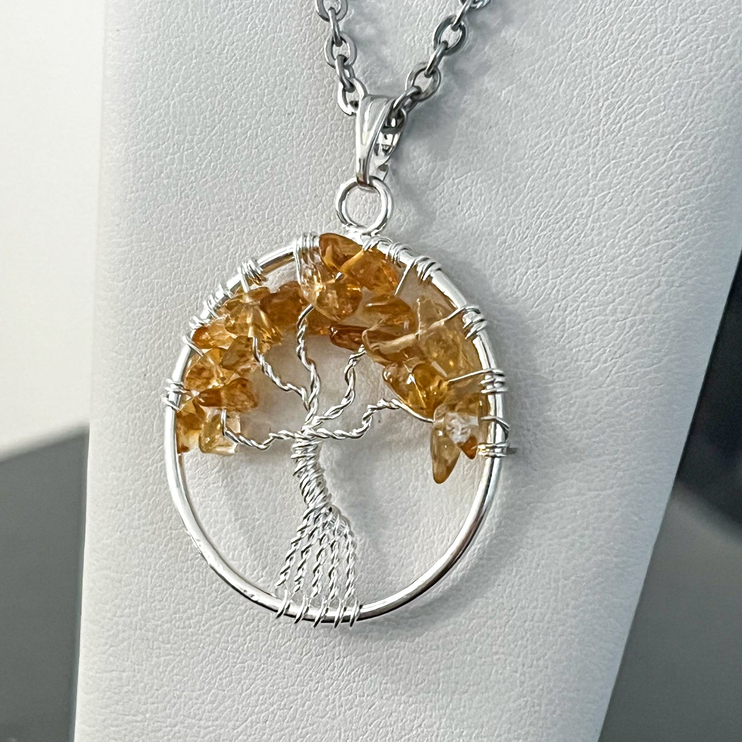Citrine Tree of Life Necklace