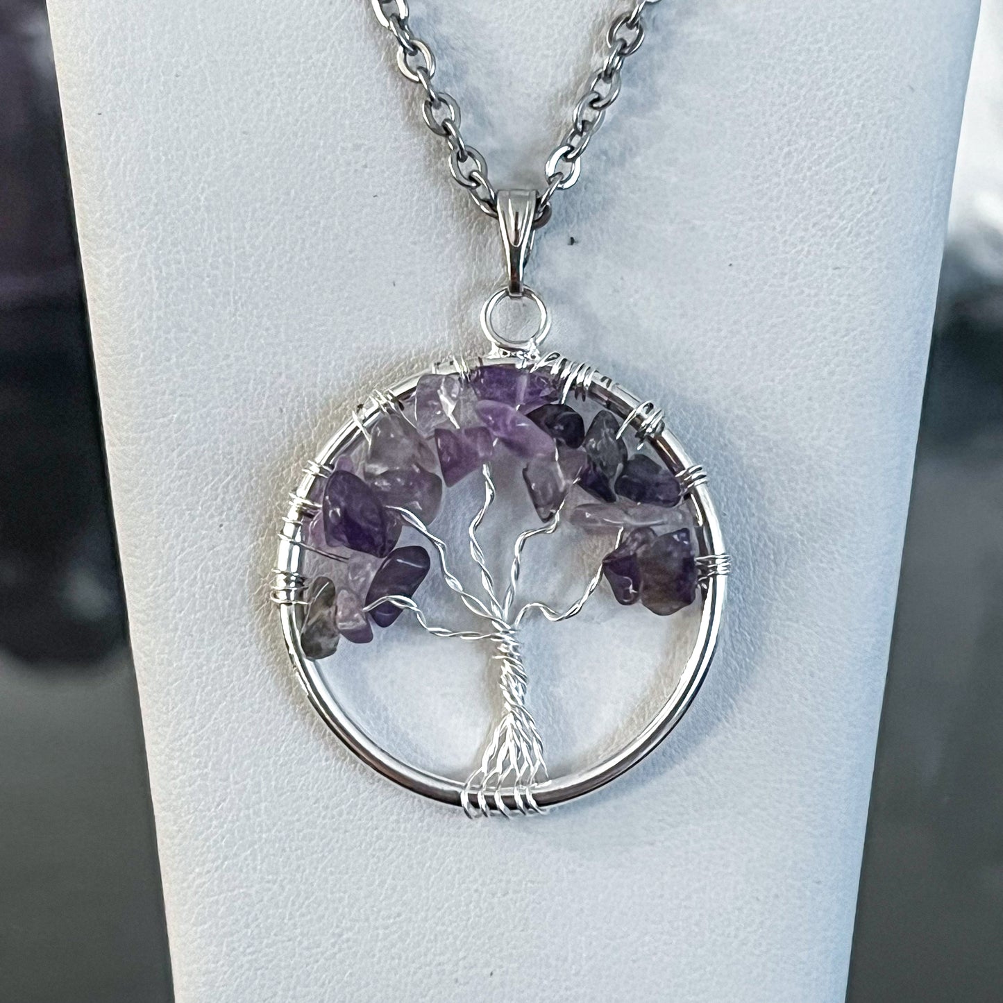 Amethyst Tree of Life Necklace