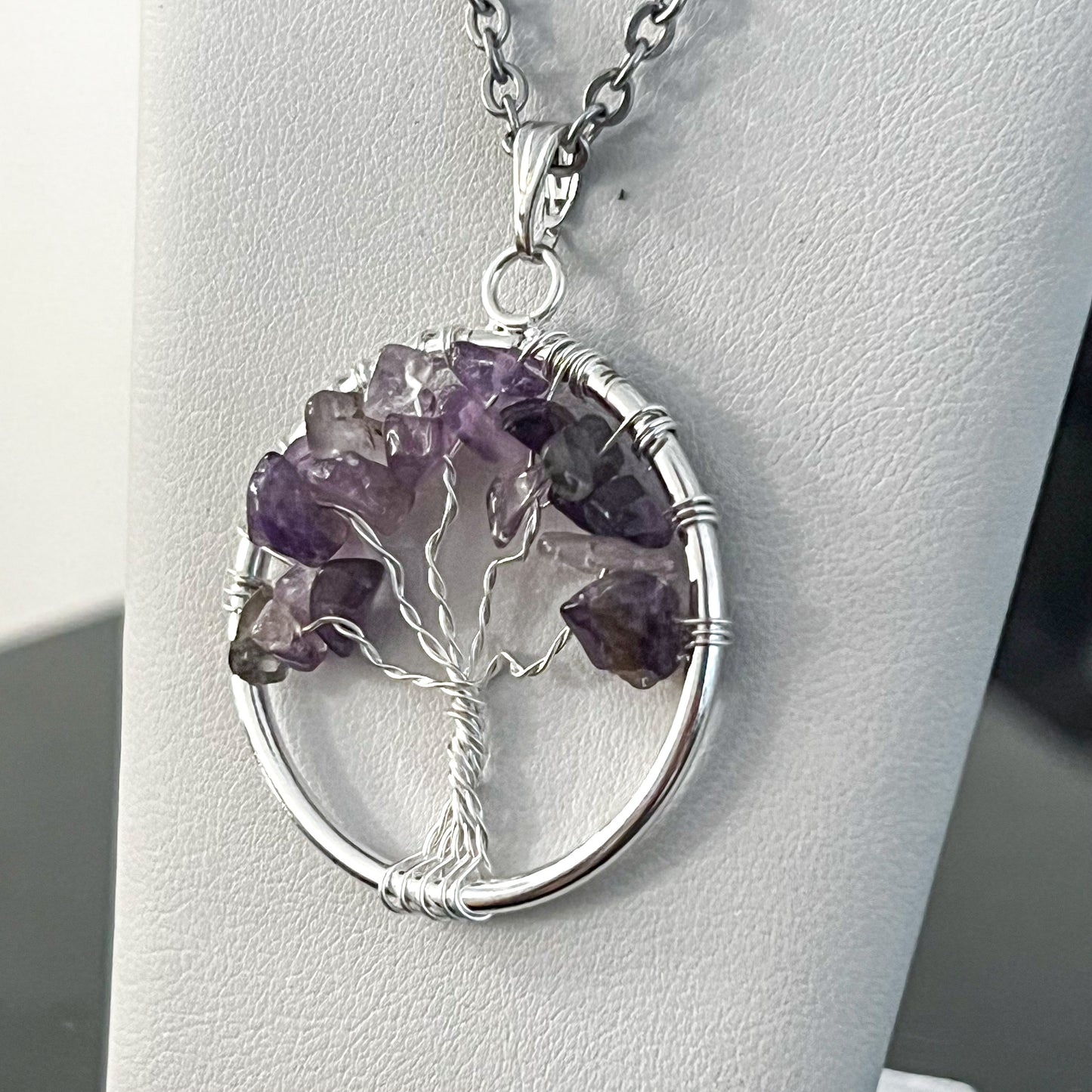 Amethyst Tree of Life Necklace