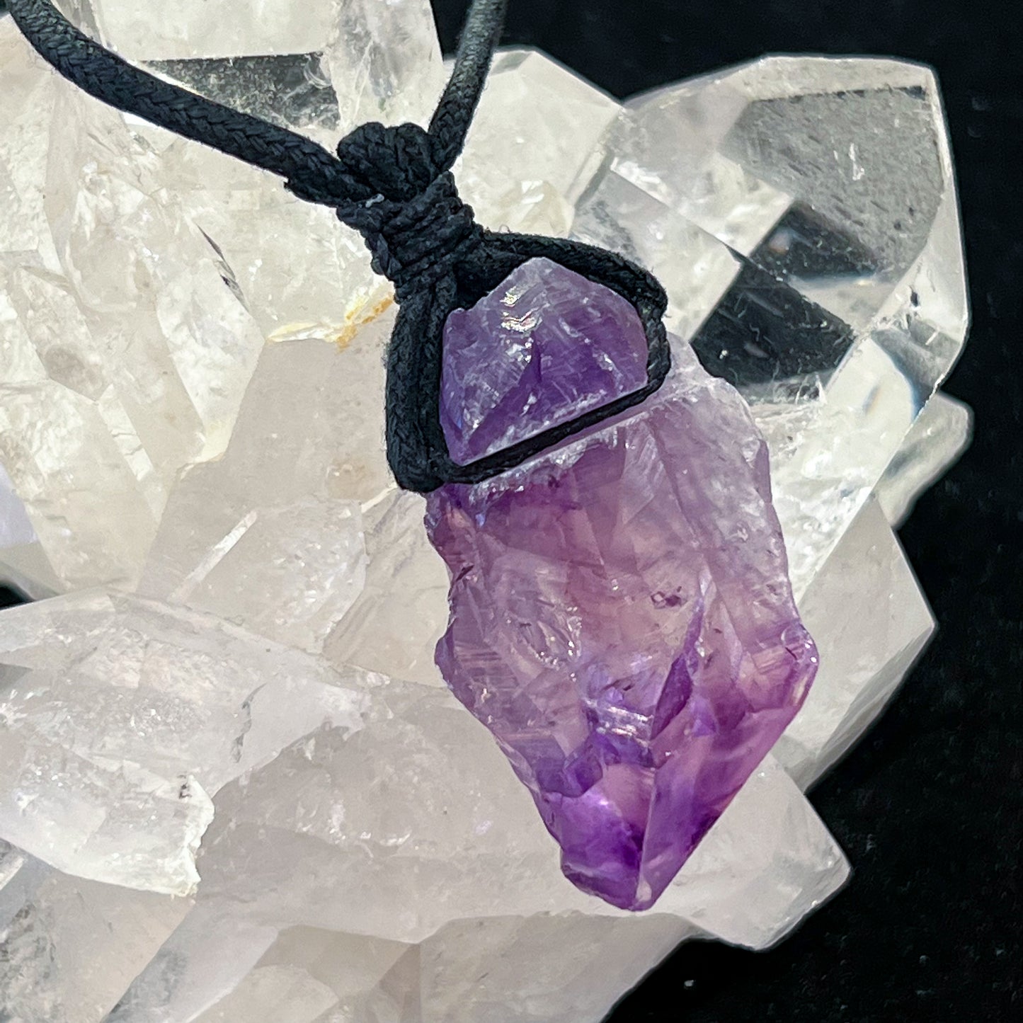 Amethyst Raw Point Necklace