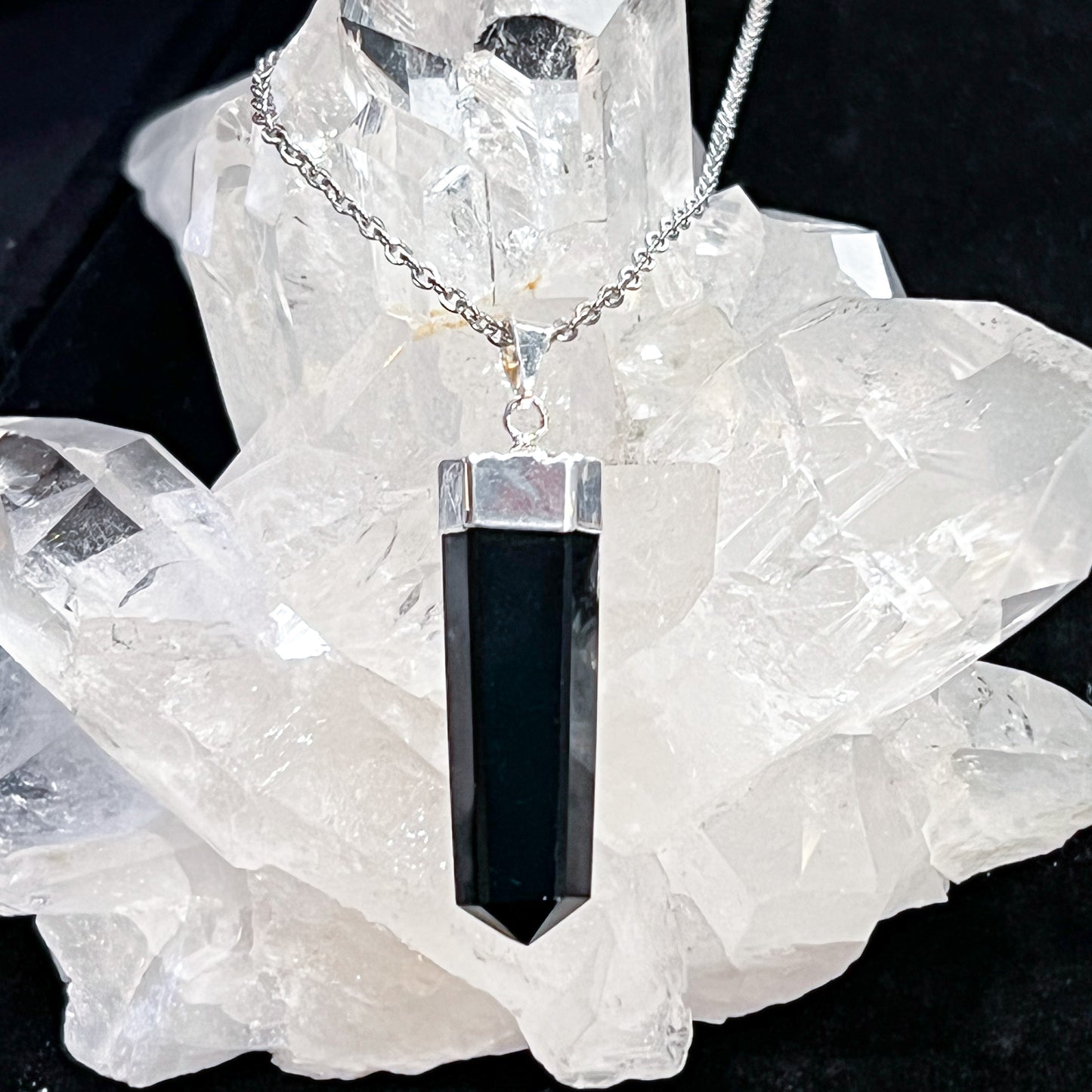 Obsidian Point Necklace