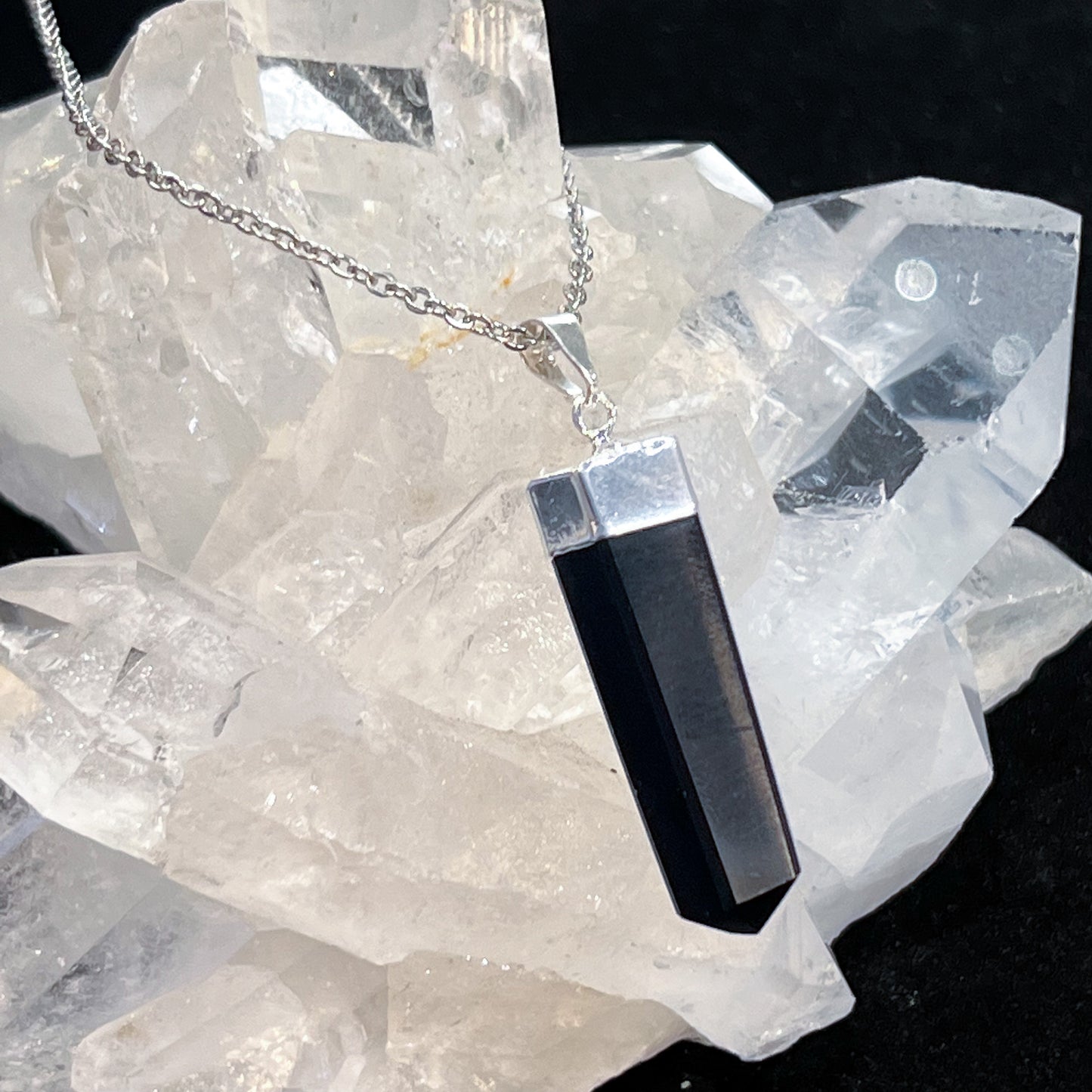 Obsidian Point Necklace