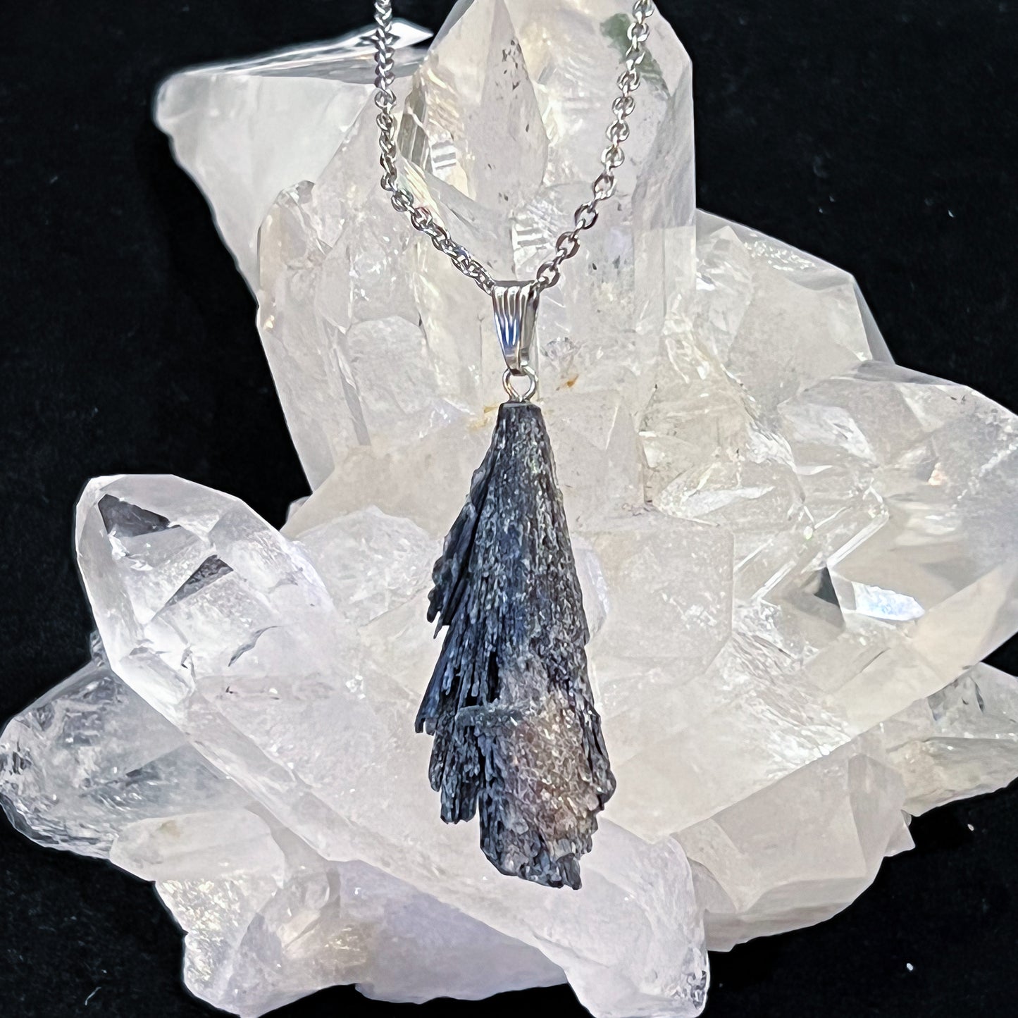 Black Kyanite Necklace