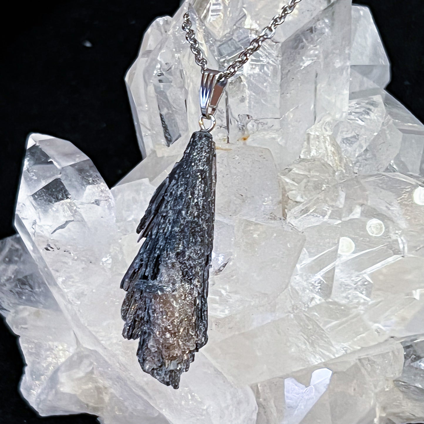 Black Kyanite Necklace