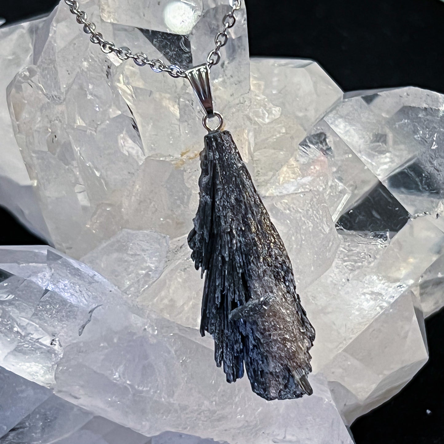 Black Kyanite Necklace