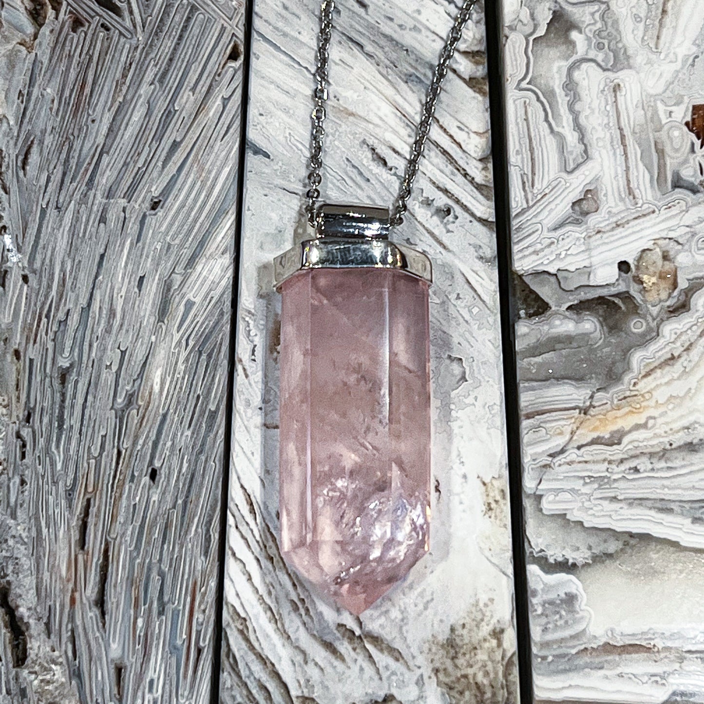 Rose Quartz A+ Quality Necklace (Style 2)