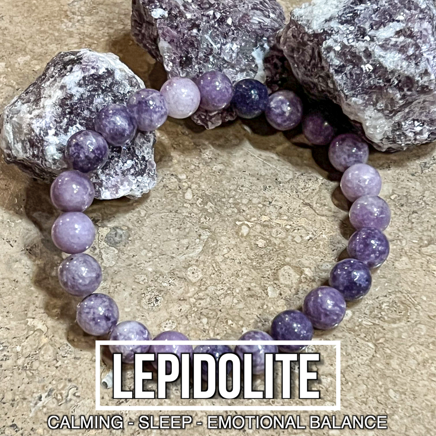 Lepidolite Bracelet 8mm