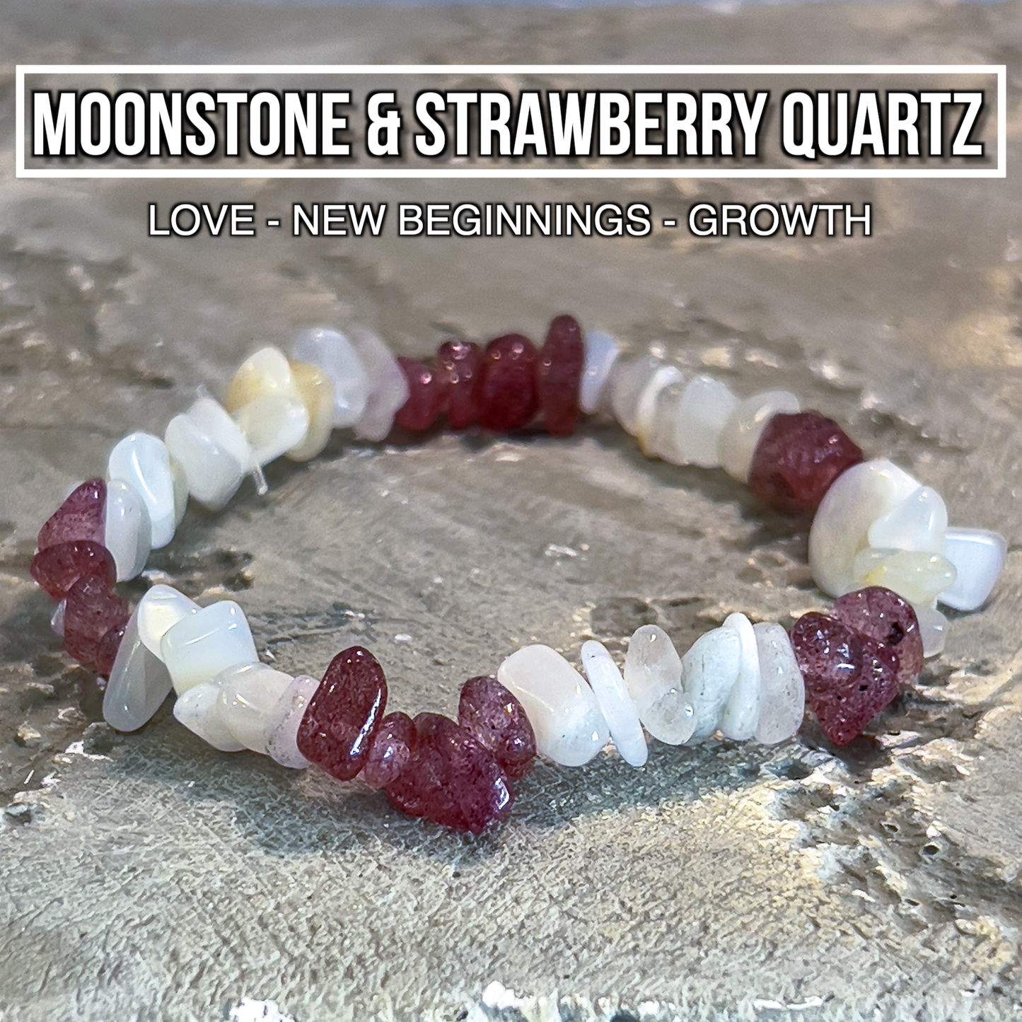 Moonstone & Strawberry Quartz