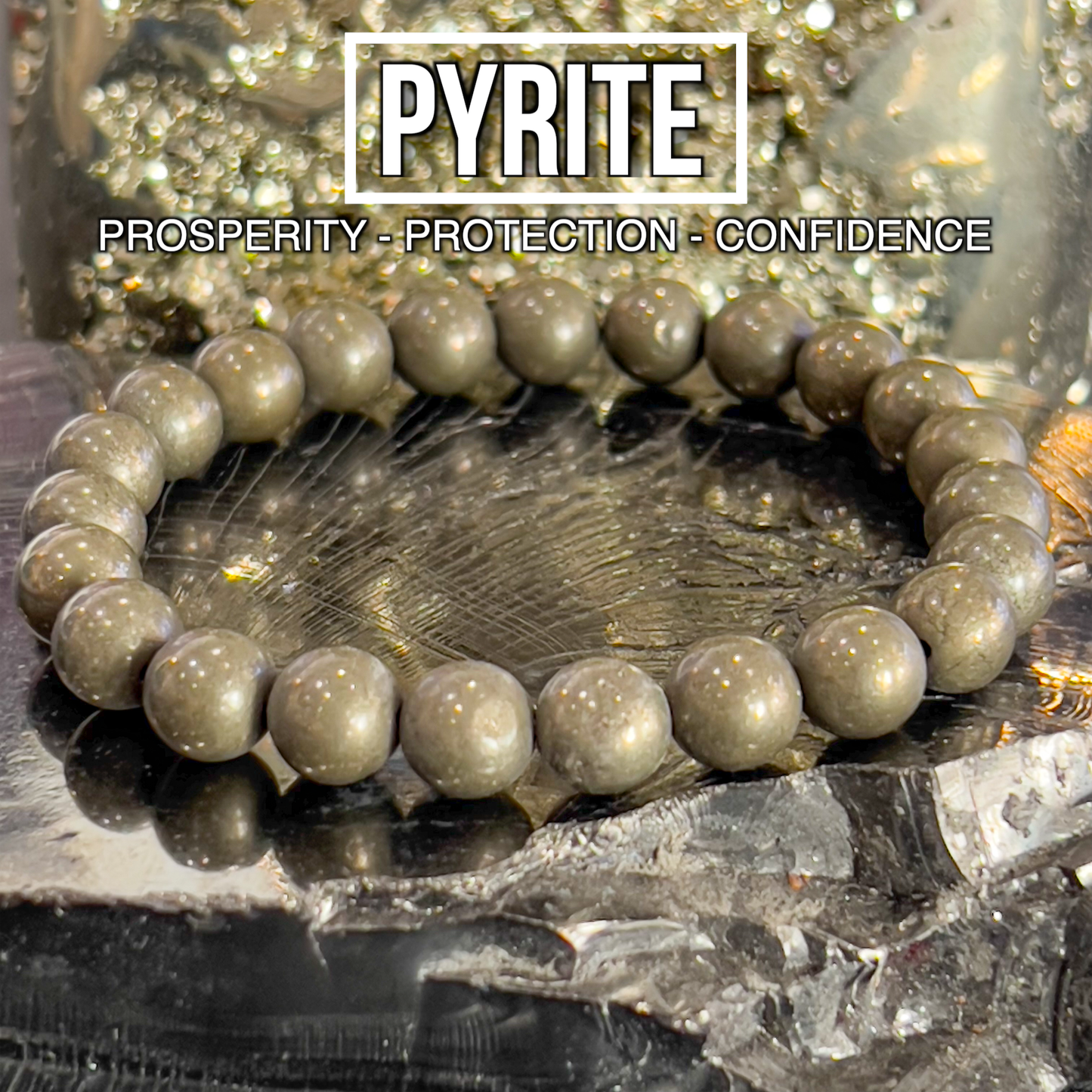 Pyrite Bracelet 8mm
