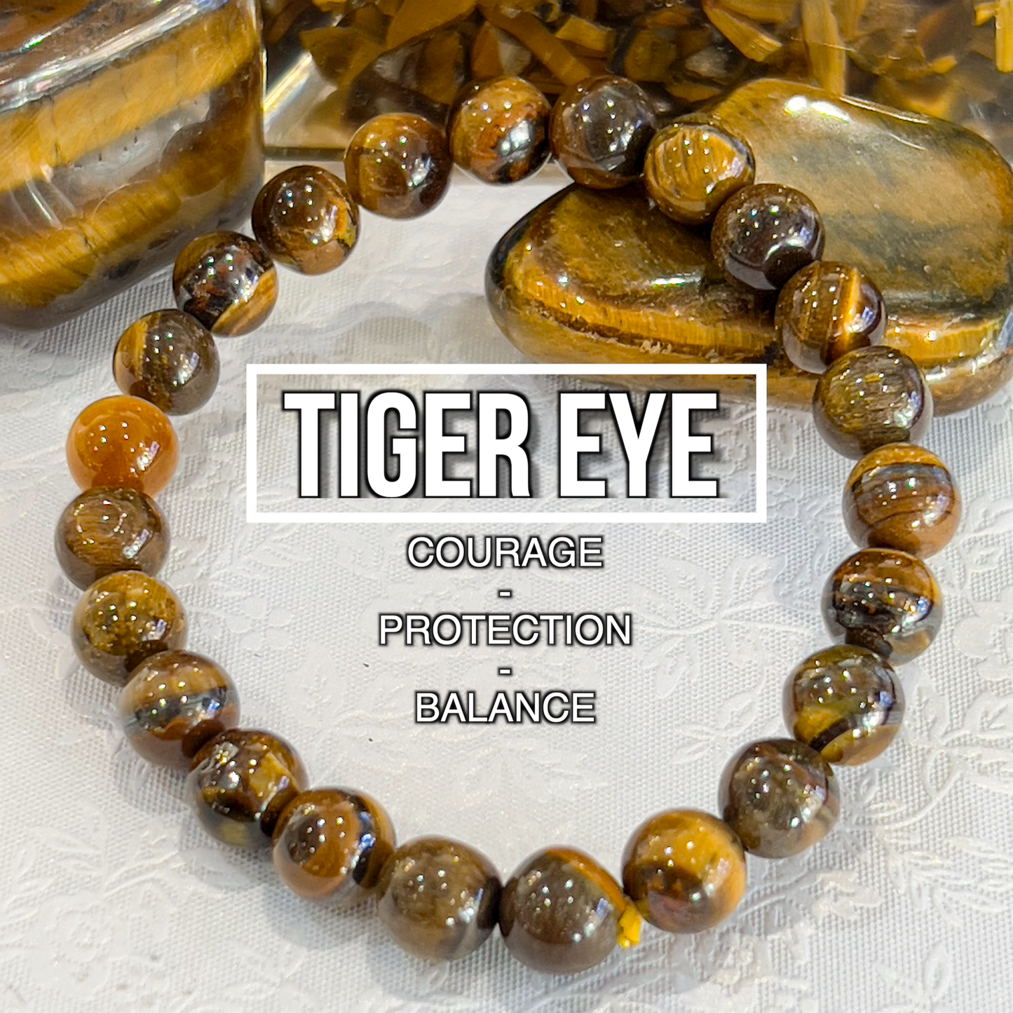 Tiger Eye Bracelet 8mm