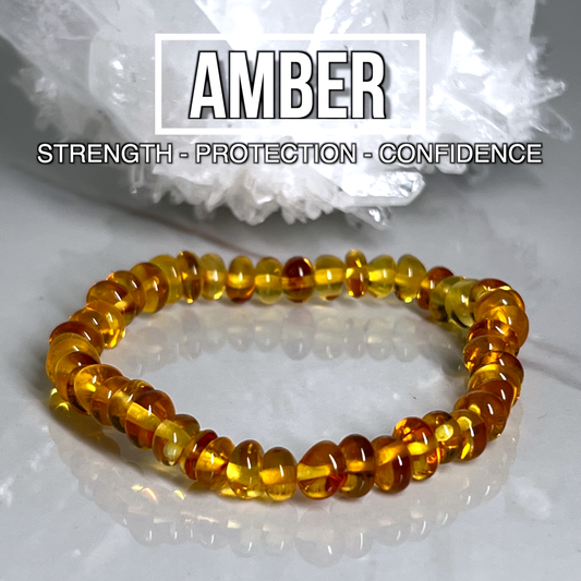 Amber Beaded Bracelet