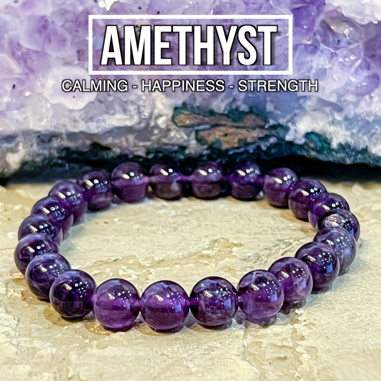 Amethyst Bracelet 8mm