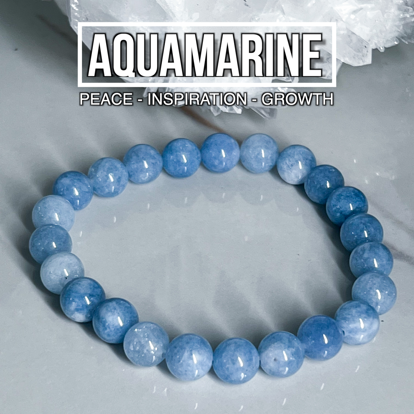 Aquamarine Bracelet 8mm