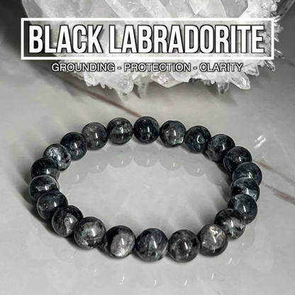 Black Labradorite Bracelet 8mm