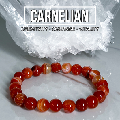 Carnelian Bracelet 8mm