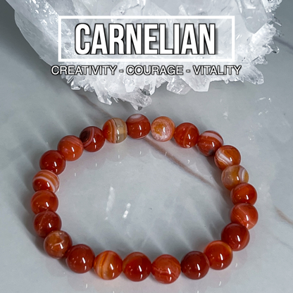 Carnelian Bracelet 8mm