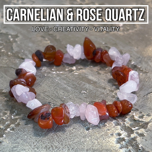 Carnelian & Rose Quartz