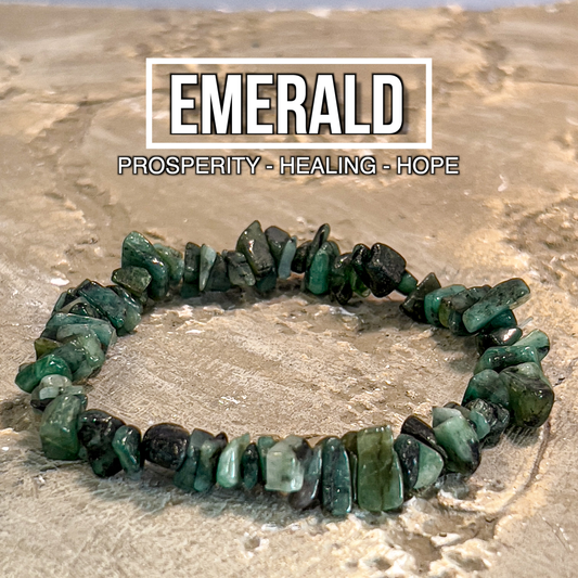 Emerald Chip Bracelet