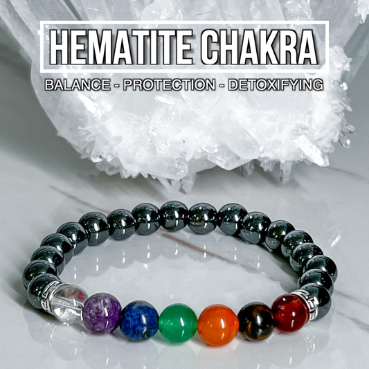 Hematite Chakra Bracelet 8mm