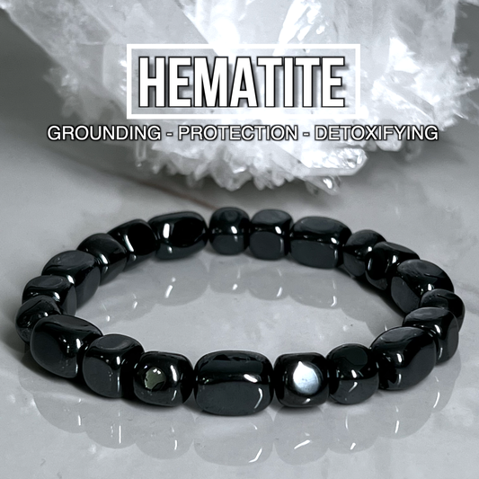 Hematite Tumble Bracelet