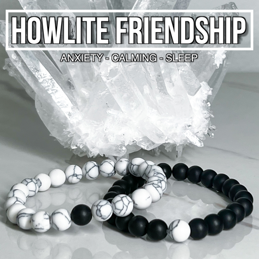 Howlite Friendship / His & Hers Bracelets (Set of 2)