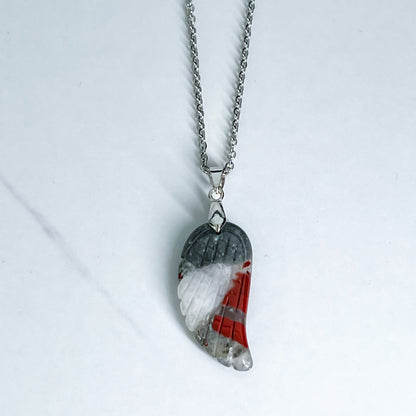 Bloodstone Wing Necklace