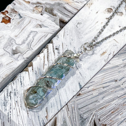 Larimar Orgonite Necklace (Style 2)