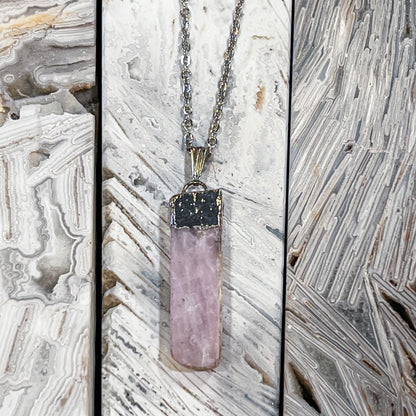 Kunzite Raw Necklace